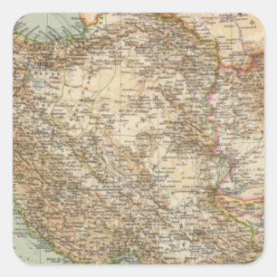 92 Persien, Afghanistan Quadratischer Aufkleber