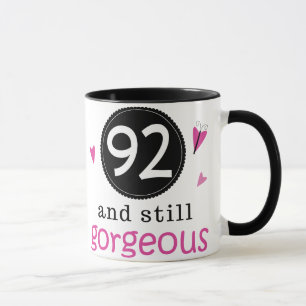 92 und noch herrliche Geburtstags-Geschenk-Idee Tasse