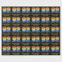 93. Geburtstag: Farbige Musiksymbole, Regenbogen 9