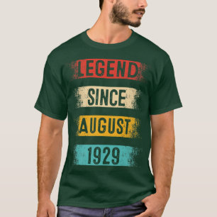 93. Geburtstag, Retro Vintage Legende seit 1. Augu T-Shirt