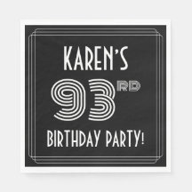 93. Geburtstagsparty: Art-Déco-Stil + Individuelle