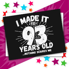 93 Jahre alt Sarcastic Meme Funny 93. Geburtstag Postkarte