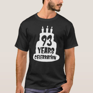 93 Jahre Feierlichkeiten Jahrestag oder Geburtstag T-Shirt
