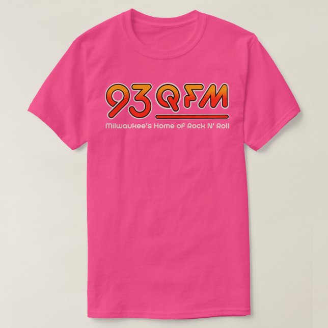 93 QFM Milwaukees Rock'n'Roll Defunktionierte Radi T-Shirt (Design vorne)