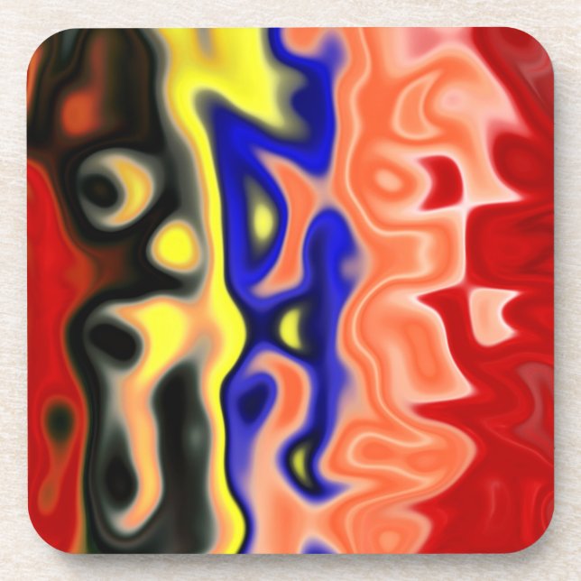 94 Alt Abstrakt: Moderne Kunst Getränkeuntersetzer (Vorderseite)