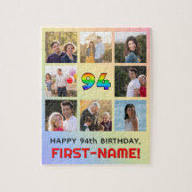 94. Geburtstag: Fun Rainbow #, Individuelle Name &