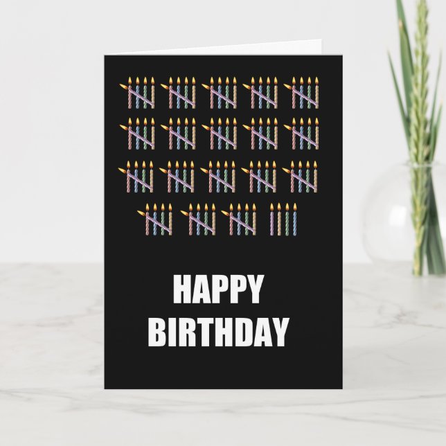 94. Geburtstag mit Kerzen Karte (Vorderseite)