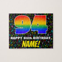 94. Geburtstag — Spaß, farbenfrohe Musiksymbole & 