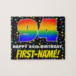 94. Geburtstag — Spaß, farbenfrohe Sternenweltenmu Puzzle