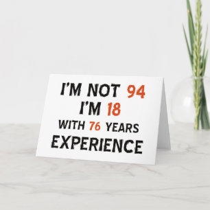 94. Geburtstagsentwürfe Karte