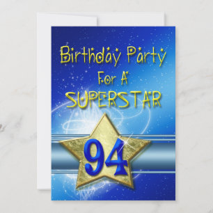 94. Geburtstagsparty Einladung für einen Superstar