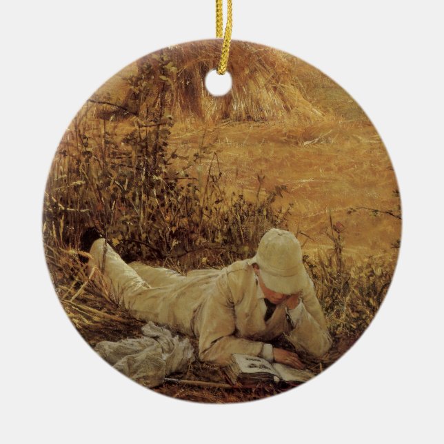 94 Grad im Schatten, Sir Lawrence Alma Tadema Keramik Ornament (Vorne)