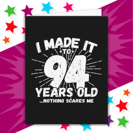 94 Jahre alt Sarcastic Meme Funny 94. Geburtstag Karte