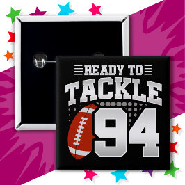 94-jähriges Tackle Football Party 94. Geburtstag Button