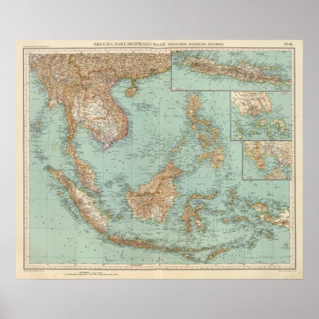 9596 Indocina, Siam, Malese Arcipelago Poster (Vorne)