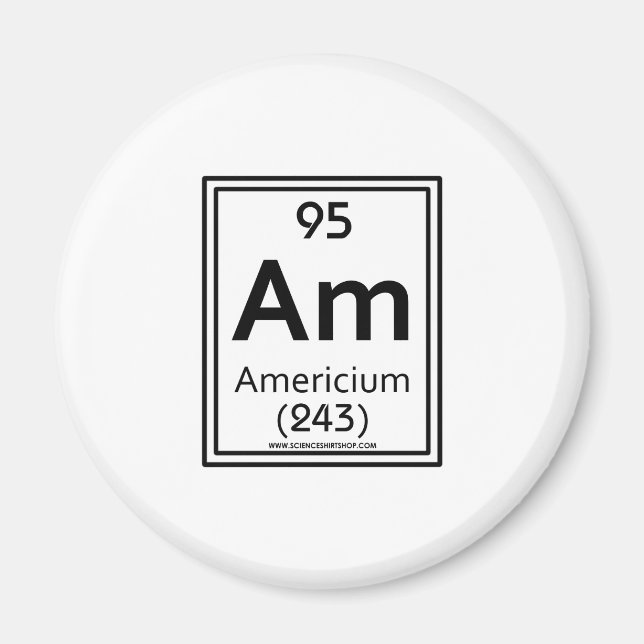 95 Americium Magnet (Vorne)