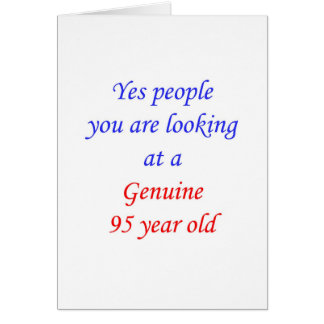 95 echte 95 Jährige