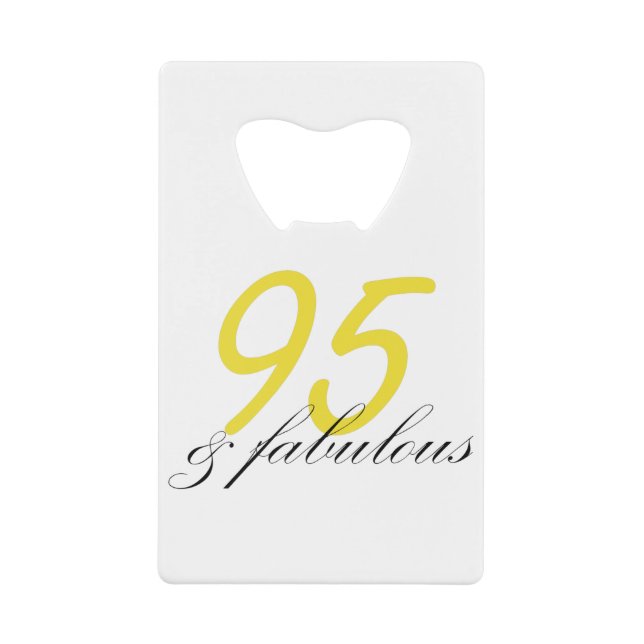 95 & Fabulous Geldbeutel Flaschenöffner (Vorderseite)