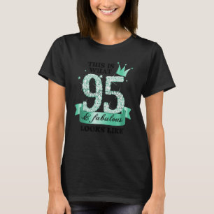95 & Fabulous I Türkise White Party Group Foto T-Shirt