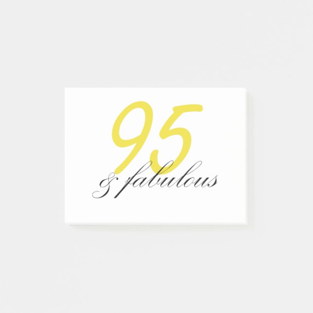 95 & Fabulous Post-it Klebezettel (Vorderseite)