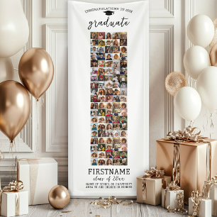 95 Foto Collage Abschluss Moderner Minimal Weiß Banner
