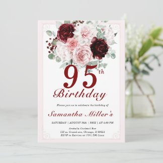 95. Geburtstag Bearbeitbare Vorlagen