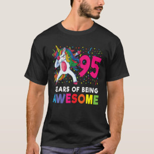 95. Geburtstag Dabbing Einhorn Party Geschenk 95 J T-Shirt