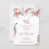 95. Geburtstag Elegant Winter Berry Botanical