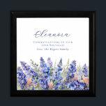 95. Geburtstag Juli Geburtmonat Blume Erinnerungskiste<br><div class="desc">Elegante sommerliche Aquarellblau-Larkspur-Blume schaffen eine wunderschöne Blumengrenze am Ende dieser Geschenkboxen der Birth Blume Juli. Larkspur- oder Delphinium-Blume sind die Blume der Geburt im Juli. Eine trendige Schriftart-Kombination verleiht ihm eine moderne Ästhetik. Der gesamte Text ist bearbeitbar.</div>