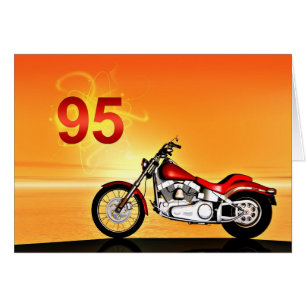 95. Geburtstag Motorradsonnenuntergang