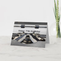 95. Geburtstag Retro Schreibmaschine