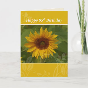 95. Geburtstag Sonnenblume Karte