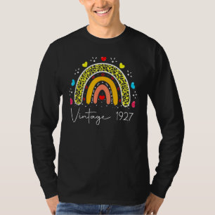 95. Geburtstag Vintage 1927 Regenbogen Geburtstag  T-Shirt