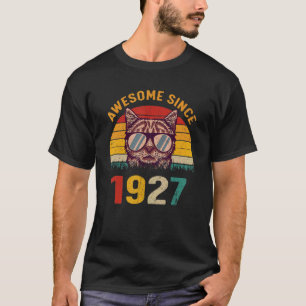 95. Geburtstag Vintage Katze 95 Jahre Phantastisch T-Shirt
