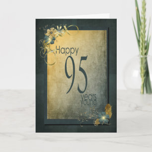 95. Geburtstag-vintage Rahmen Karte