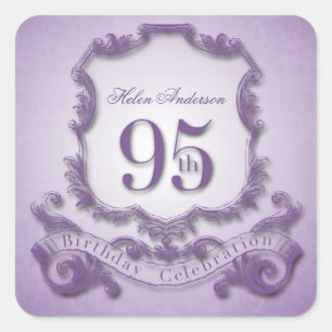 95. Geburtstags-Feier-personalisierte Aufkleber