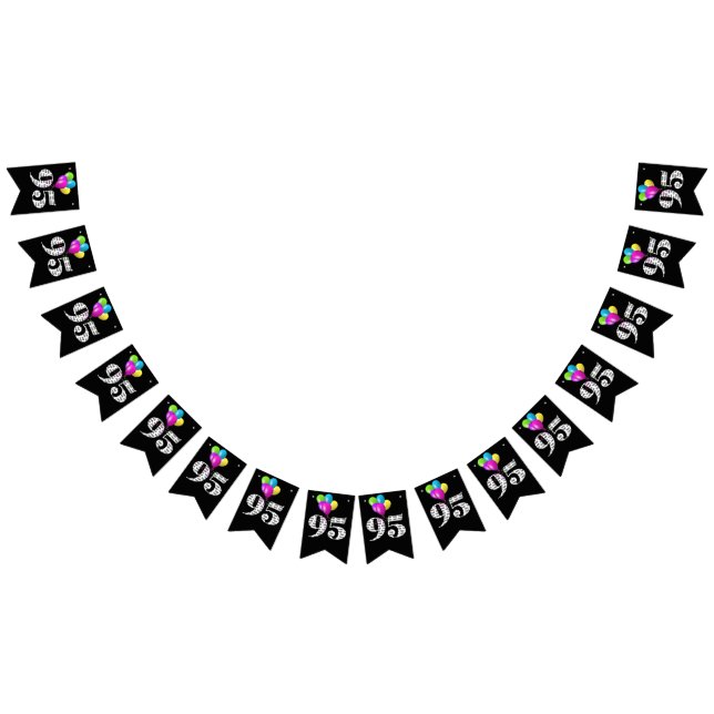 95. Geburtstagsballons Wimpelkette (Alle)