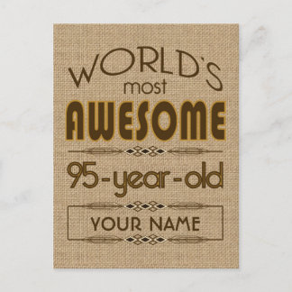 95. Geburtstagsfeier Weltklasse Einladungspostkarte