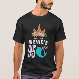 95. Geburtstagskarte Einhorn Meerjungfrau Schwanz  T-Shirt