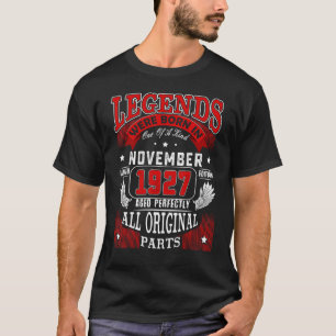 95. Geburtstagslegenden Geboren im November 1927 9 T-Shirt