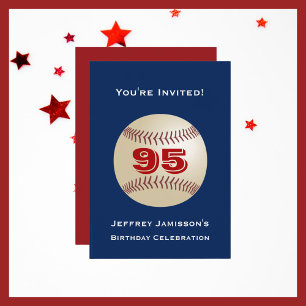 95. Geburtstagsparty Einladung Baseball