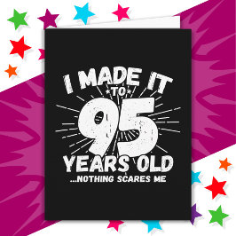 95 Jahre alt Sarcastic Meme Funny 95. Geburtstag Karte