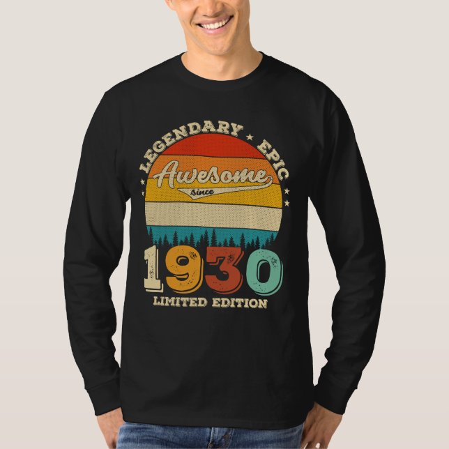 95 Jahre altes Bday Retro Phantastisch 95. Geburts T-Shirt (Vorderseite)