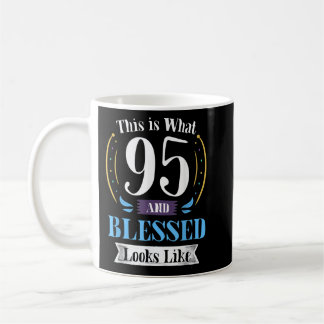 95 und Bl. besessen 95. Geburtstagsgeschenk für Mä Kaffeetasse