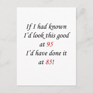 95 Wenn ich es gewusst hätte Postkarte