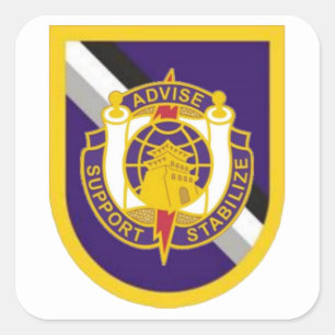 95. ZIVILE ANGELEGENHEITEN - BRIGADE FLASH/DUI STI QUADRATISCHER AUFKLEBER