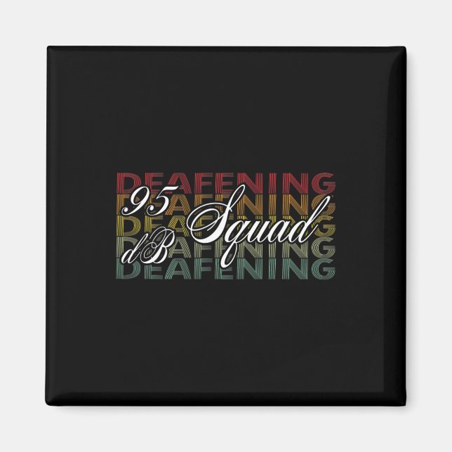 95dB Squad Hand Hörgeräusch-Kennzeichen Magnet (Vorne)