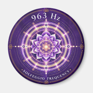 963 Hz Solfeggio-Frequenz Magnet Blüte des Leben