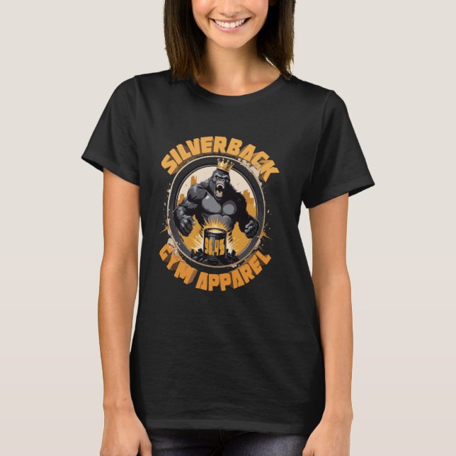 96.4 Silverback Gorilla, Gymnastikkleidung, Körper T-Shirt (Vorderseite)