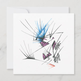96 Farbige Abstrakte Stammes-Tattoo-Kunst Dankeskarte